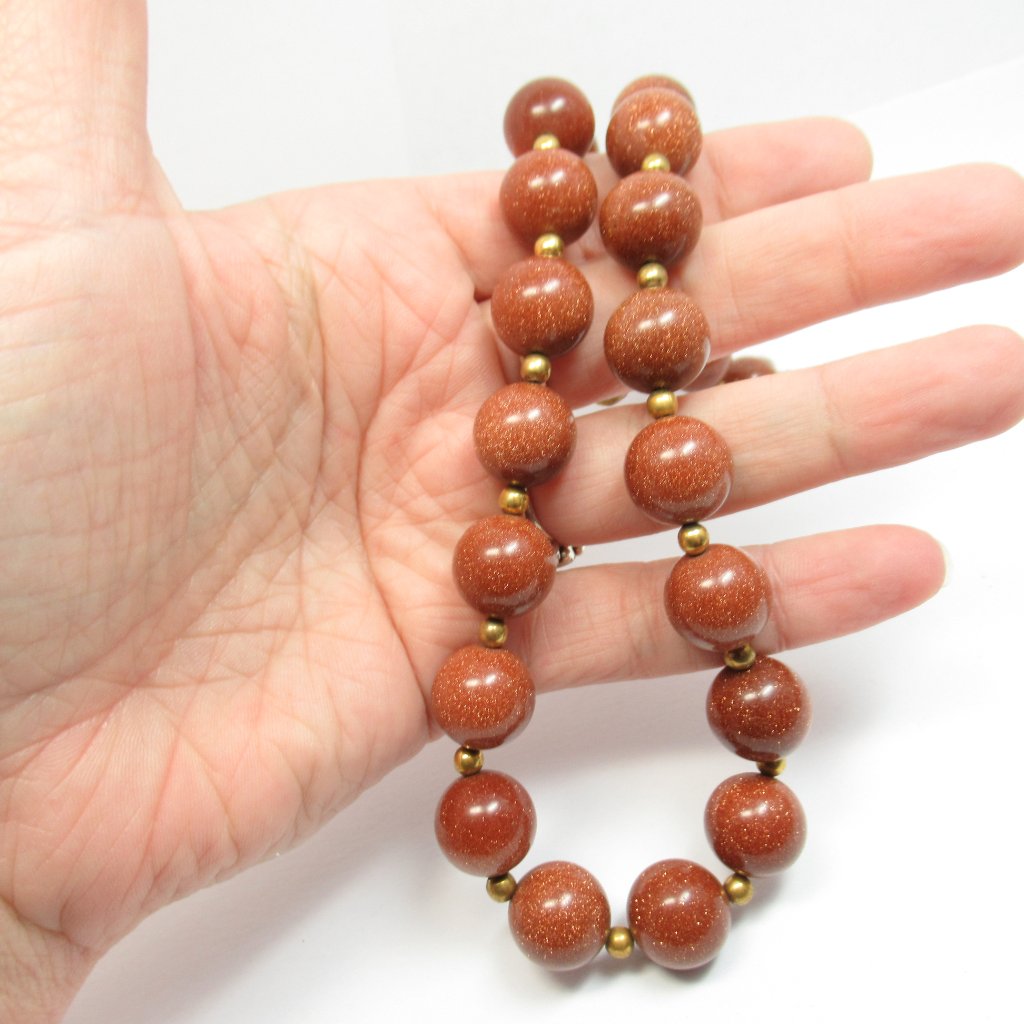 Goldstone Necklace 30$
